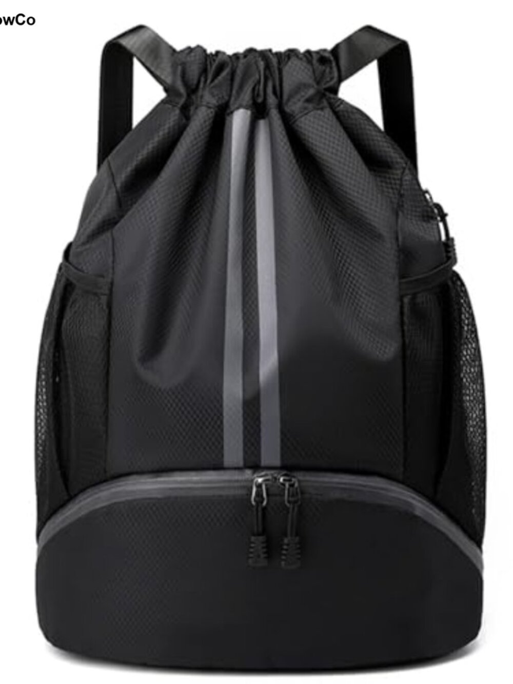 Waterproof Drawstring Soccer Bag Ball Shoe Compartment Sports Backpack